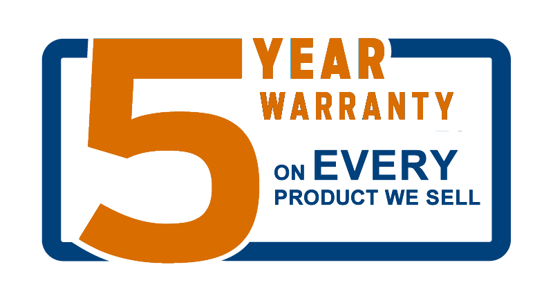 5 year warranty