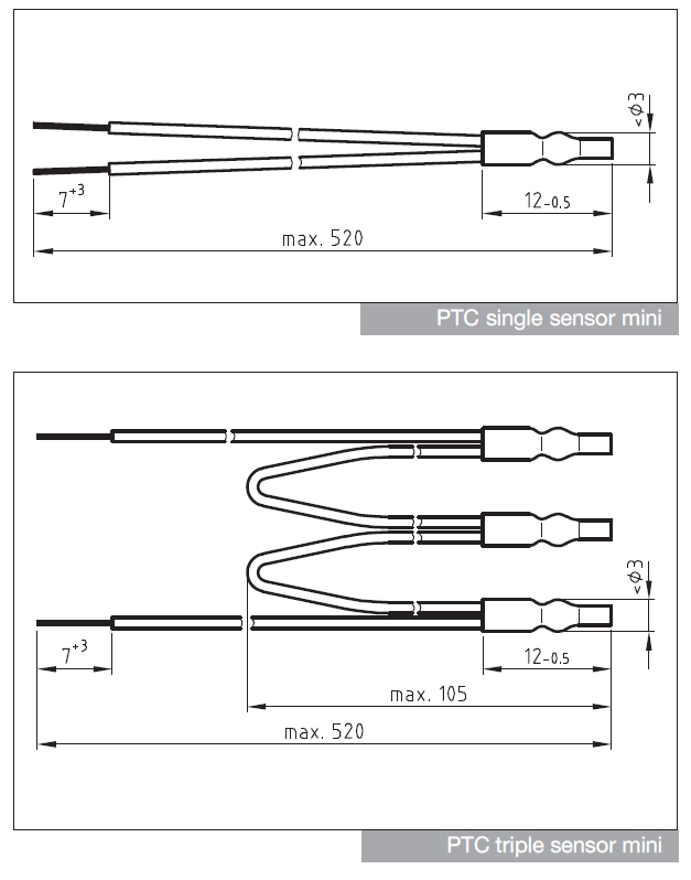 PTC Thermistors for electric motor protection from Mod-Tronic